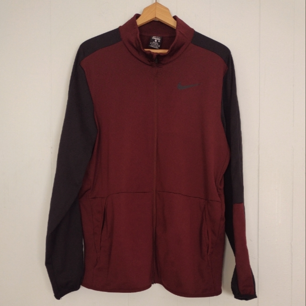Nike Light Warmup Jacket Dark Maroon Brown Red Dri-Fit